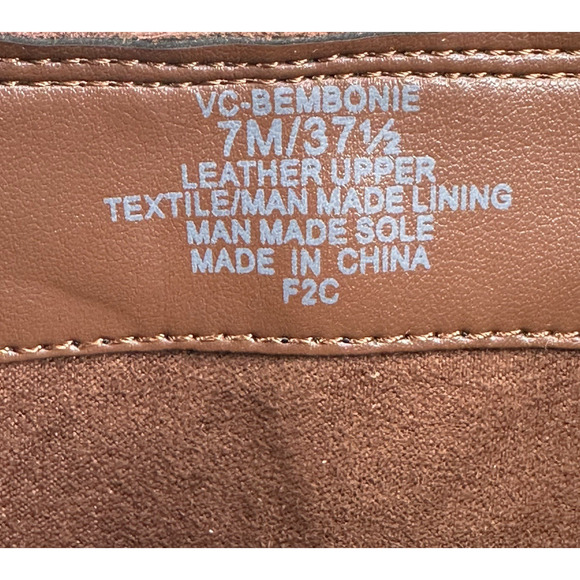 Vince Camuto Bembonie Ankle Boots Burgundy Suede Women's 7M Gold Buckle New - Picture 12 of 13